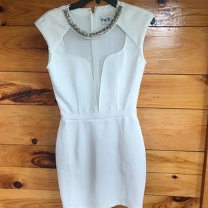 Sabo Skirt White Fitted Dress